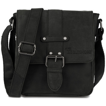 Torba Męska Skórzana Na Ramię Zgrabna Czarna Elegancka Beltimore N11 : Kolory - Czarny