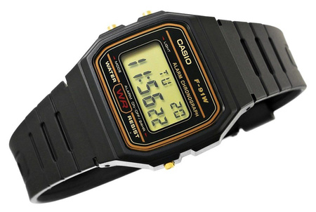 Zegarek Męski CASIO F-91WG-9QDF Czarny pasek Cyfrowy