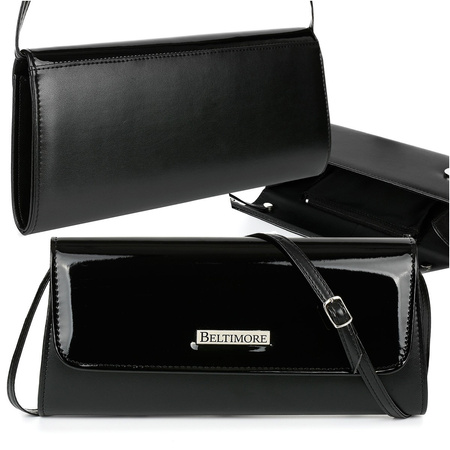 Czarna Damska Torebka Kopertówka Wieczorowa Beltimore W20 : Kolory - Czarny