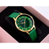 Zegarek damski Zielony pasek skórzany PERFECT E359-09 + BOX