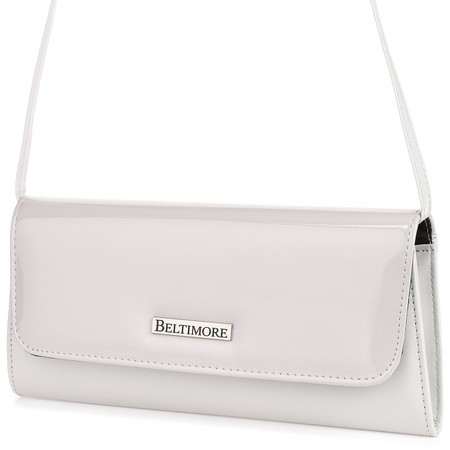 Szara Damska Torebka Kopertówka Wieczorowa Beltimore W20 : Kolory - Szary, Srebrny