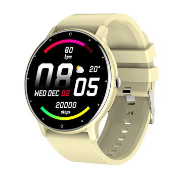 Smartwatch Damski Gravity GT1-6 Beżowy pasek SPORT KROKI PULS