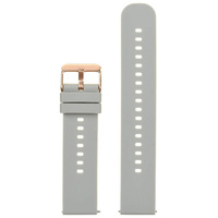 Pasek gumowy do zegarka U27 - jasny szary/rosegold - 20mm