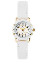 ZEGAREK DZIECIĘCY PERFECT LP033-03 - KOMUNIJNY Biały pasek skórzany + BOX