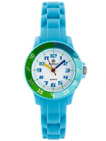 ZEGAREK Dziecięcy PERFECT A948 - Niebieski pasek gumowy
