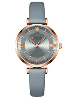 ZEGAREK DAMSKI CURREN 9079 Szary pasek skórzany + BOX