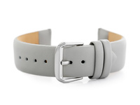 Pasek skórzany do zegarka W76 - szary - 18mm