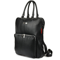 Czarny Duży Plecak Na Laptopa Skóra Naturalna Pasek Beltimore N24 : Kolory - Czarny