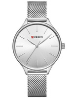 ZEGAREK DAMSKI CURREN 9024 Srebrna bransoleta NA WALENTYNKI + BOX