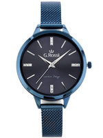 ZEGAREK DAMSKI G. ROSSI - 10296B3-6F1 Granatowa bransoleta  + BOX