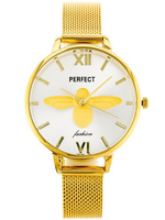 ZEGAREK DAMSKI PERFECT S638 - WAŻKA Złota bransoleta PREZENT DLA ŻONY MAMY + BOX
