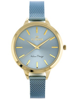 ZEGAREK DAMSKI NIEBIESKA BRANSOLETA MESH SIATKA G. ROSSI - 10296B + BOX