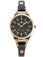 ZEGAREK DAMSKI G. ROSSI - LESTI 2 Szary pasek skórzany z podkładką + BOX