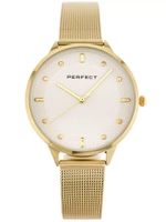 ZEGAREK DAMSKI PERFECT F369-03 Złota bransoleta + BOX