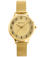 ZEGAREK DAMSKI PERFECT F387-03 Złota bransoleta + BOX