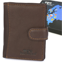 Portfel Męski Skórzany Pionowy Brązowy Mały Beltimore Rfid L52 : Kolory - Brązowy, Beżowy