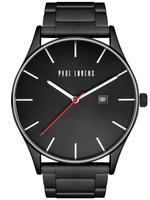 ZEGAREK MĘSKI PAUL LORENS - PL7028B2-1A5 Czarna bransoleta + BOX