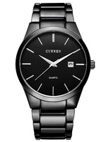 ZEGAREK MĘSKI CURREN 8106 Czarna bransoleta + BOX
