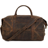 Torba Podróżna Skórzana brązowa Weekendowa Ekskluzywna Skóra Nubuk Beltimore X55