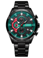 ZEGAREK MĘSKI CURREN 8402 Czarna bransoleta + BOX