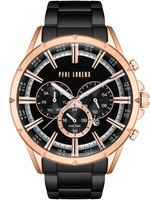 ZEGAREK MĘSKI PAUL LORENS - PL13605B-1A4 Czarna bransoleta + BOX