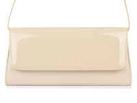 Damska Torebka Kopertówka Wieczorowa Polska W20 : Kolory - Brązowy, Beżowy
