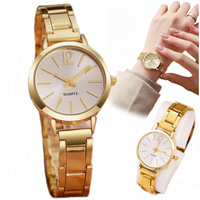 Zegarek damski Złota bransoleta kwarcowy KLASYCZNY ELEGANCKI DZIEŃ KOBIET