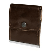 Banknotówka Portfel Brązowy Etui Na Pieniądze Retro Uniseks Skórzane G65 : Kolory - Brązowy, Beżowy