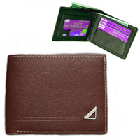 Portfel męski skórzany brązowy Pojemny na karty dokumenty eko NA PREZENT