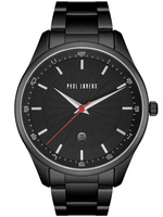 ZEGAREK MĘSKI PAUL LORENS - PL12156B2-1A5 Czarna bransoleta + BOX