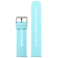 Pasek gumowy do zegarka U27 - niebieski/srebrny - 18mm