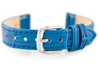 Pasek skórzany do zegarka W41 - niebieski - 16mm