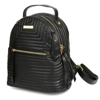 Plecak Damski Ekoskóra Pojemny B5 Regulowany Modny Czarny I61 : Kolory - Czarny