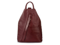 Vera Pelle Włoski Plecak Skórzany Damski Mały T52 : Kolory - Czerwony