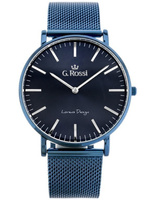 ZEGAREK DAMSKI G. ROSSI - 11989B2-6F1 Granatowa bransoleta  + BOX