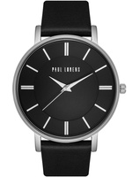 ZEGAREK MĘSKI PAUL LORENS - PL10401A-1A1 Czarny pasek skórzany + BOX