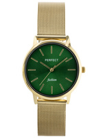 ZEGAREK DAMSKI PERFECT F205-06 Złota bransoleta + BOX
