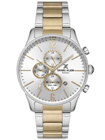 ZEGAREK MĘSKI DANIEL KLEIN 12824-4 Srebrno złota bransoleta + BOX
