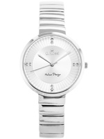 ZEGAREK DAMSKI G. ROSSI - 12120B-3C1 Srebrna bransoleta + BOX